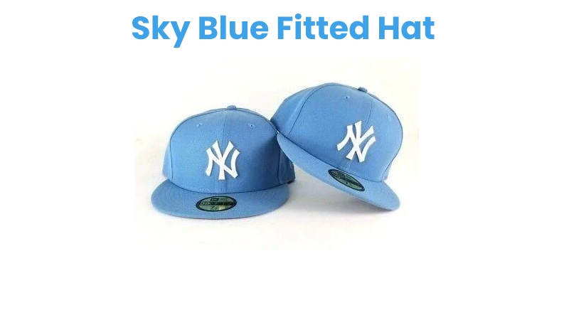 Sky Blue Fitted Hat