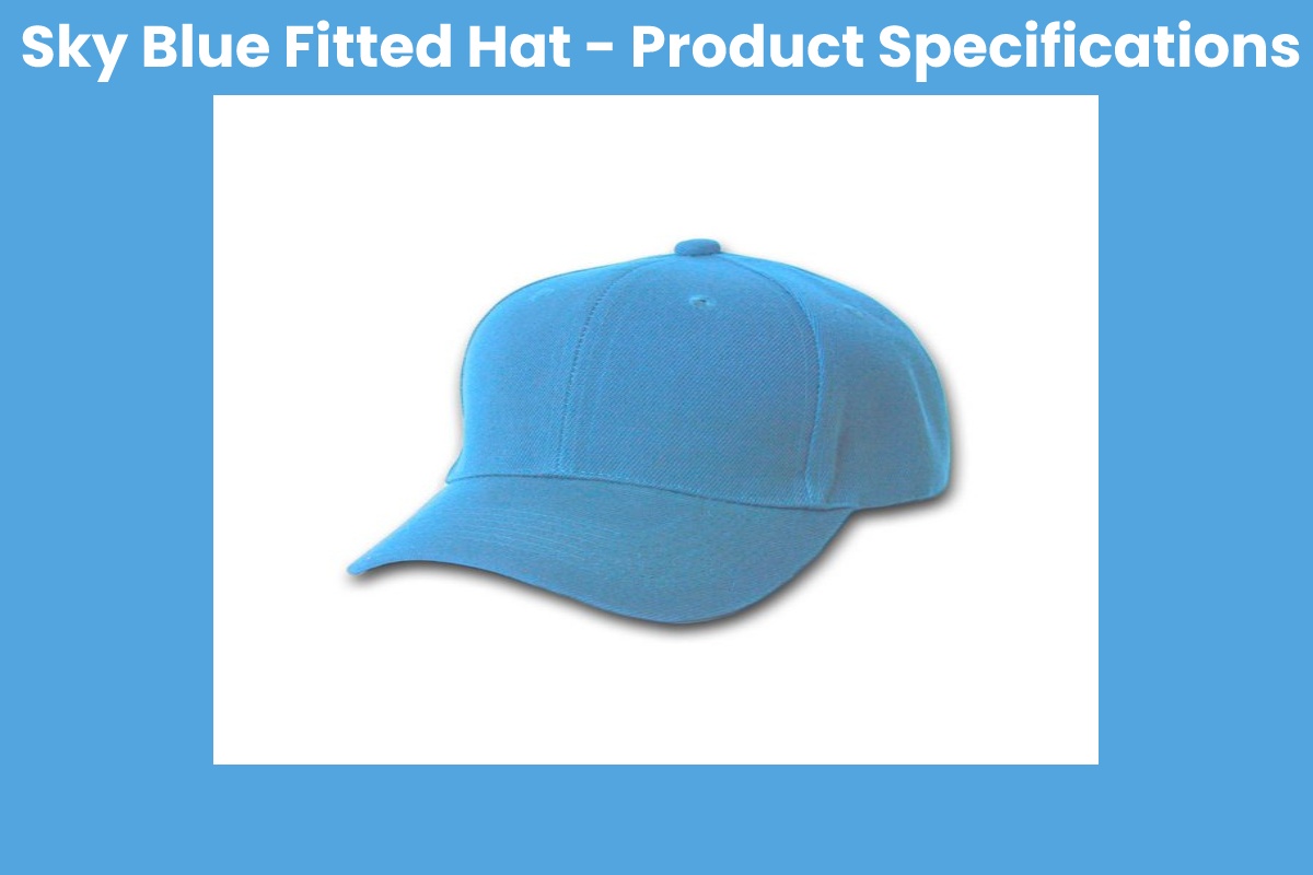 Sky Blue Fitted Hat – Product Specifications