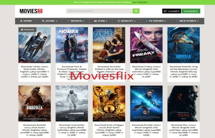 Downloading Hollywood Movies from Moviesflix