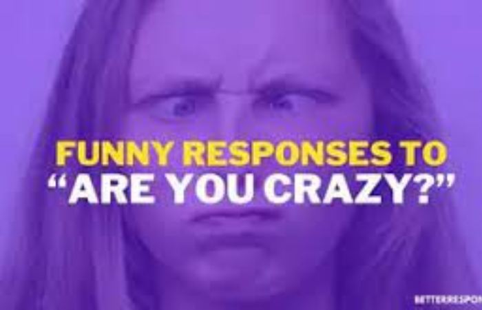 What is the answer to 'you are crazy'?